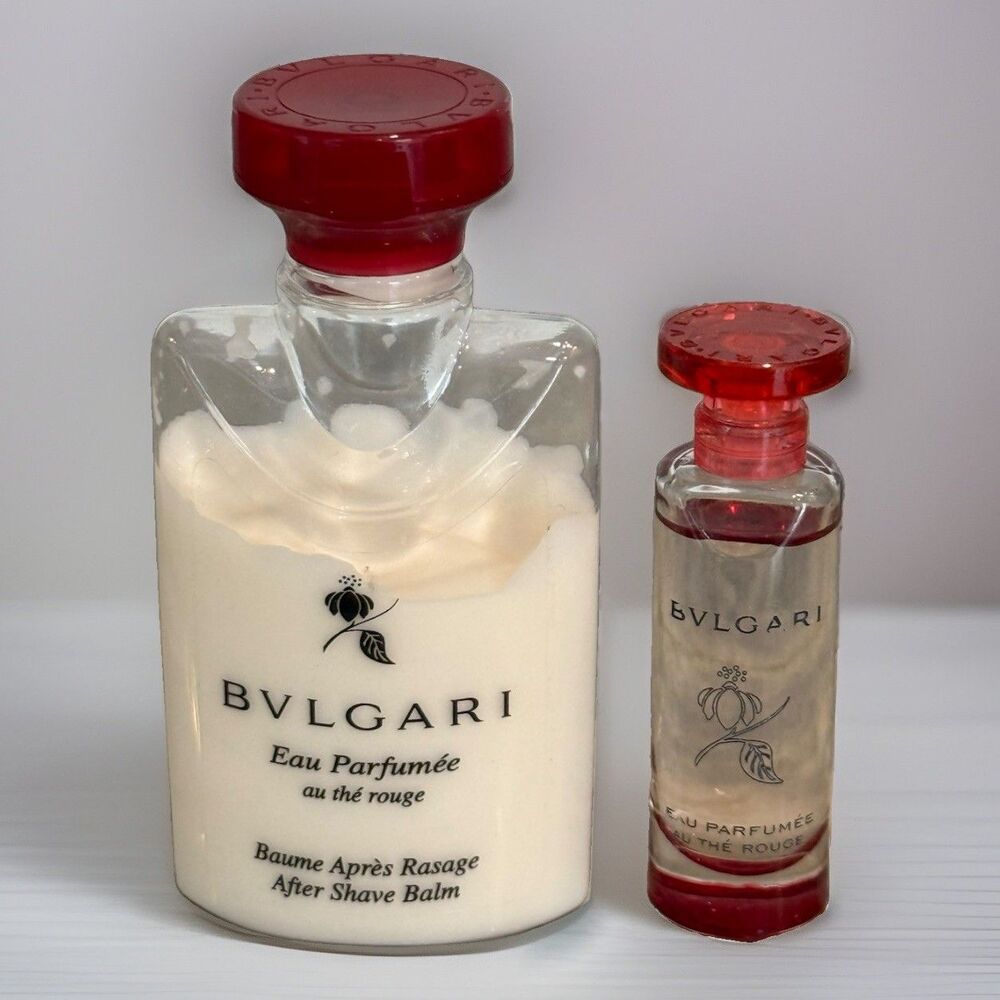New Bvlgari Eau Parfumee au The Rouge After Shave Balm 1.3oz Cologne .17oz